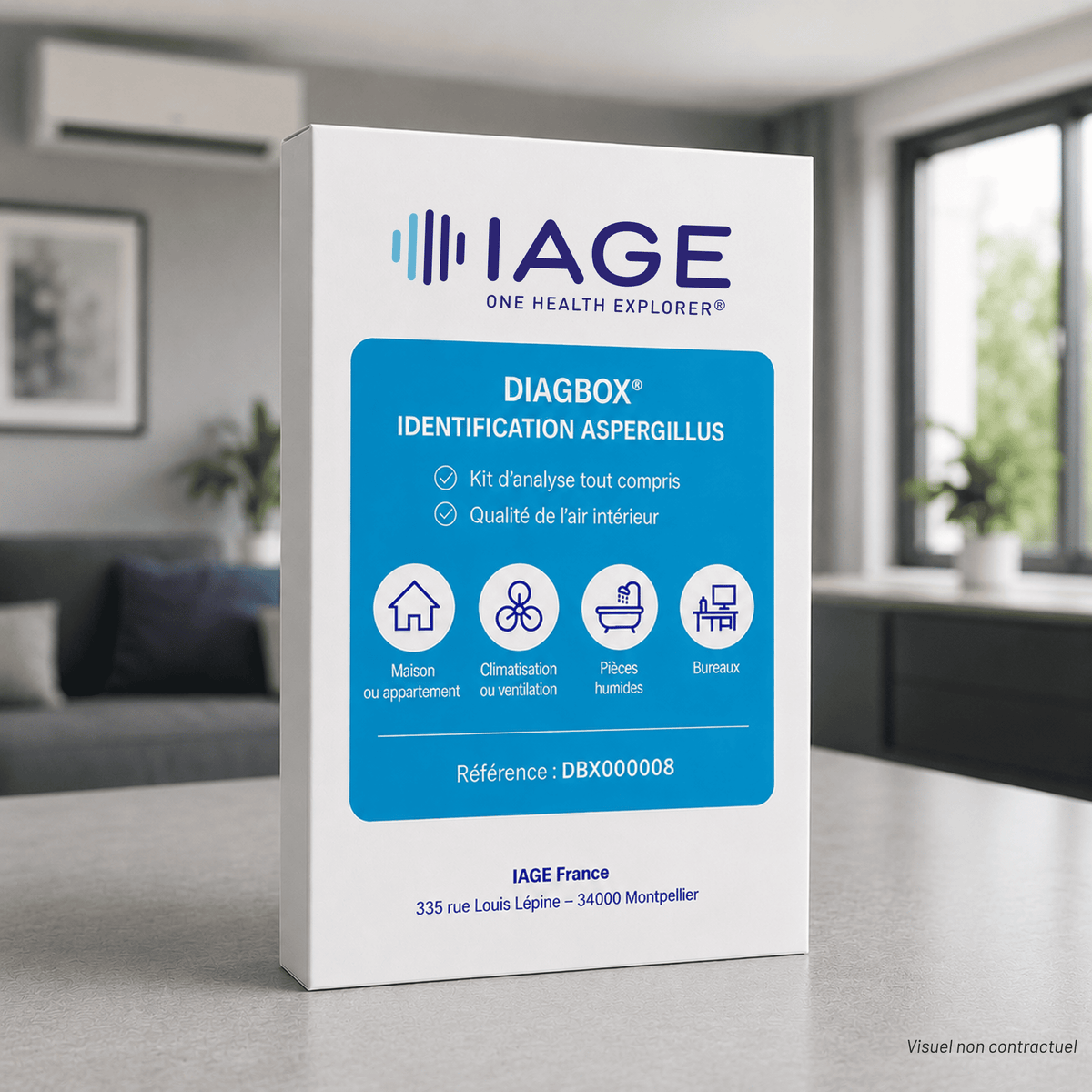 DIAGBOX® Pack Eco Qualité Air Intérieur Détection Aspergillus
