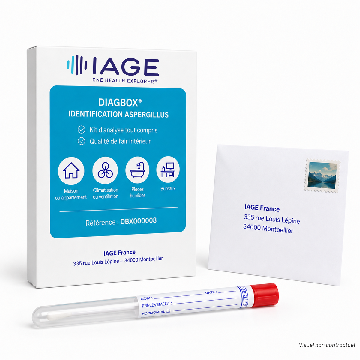 DIAGBOX® Pack Eco Qualité Air Intérieur Détection Aspergillus